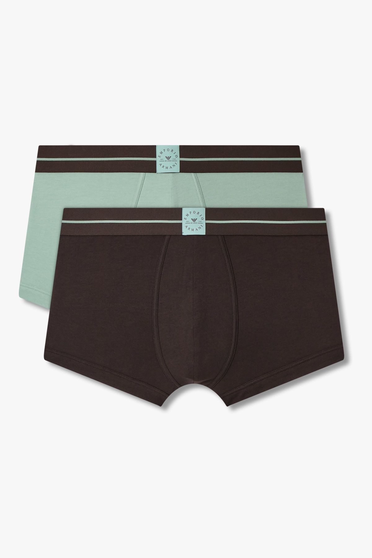 엠포리오 아르마니 언더웨어(EMPORIO ARMANI UNDERWEAR) 남성 라인 밴딩 코튼 드로즈 2PACK_멀티 08M5361002