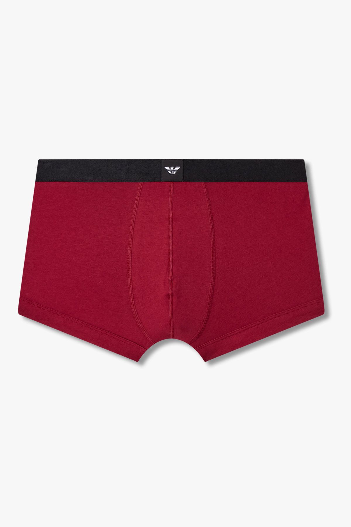엠포리오 아르마니 언더웨어(EMPORIO ARMANI UNDERWEAR) 남성 이글 패치 밴딩 코튼 드로즈_레드 0815312335