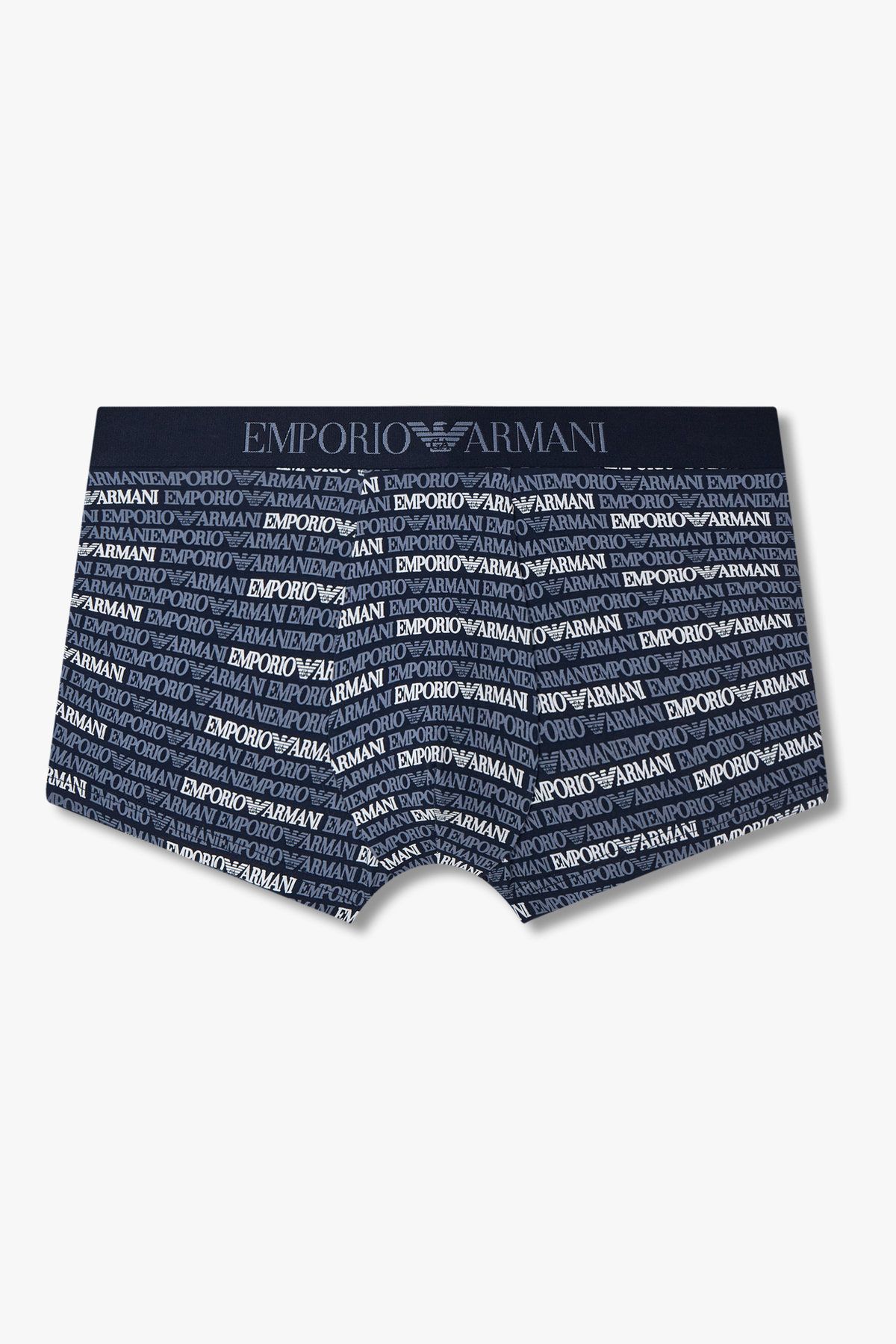 엠포리오 아르마니 언더웨어(EMPORIO ARMANI UNDERWEAR) 남성 로고 패턴드 코튼 드로즈_네이비 0815312045