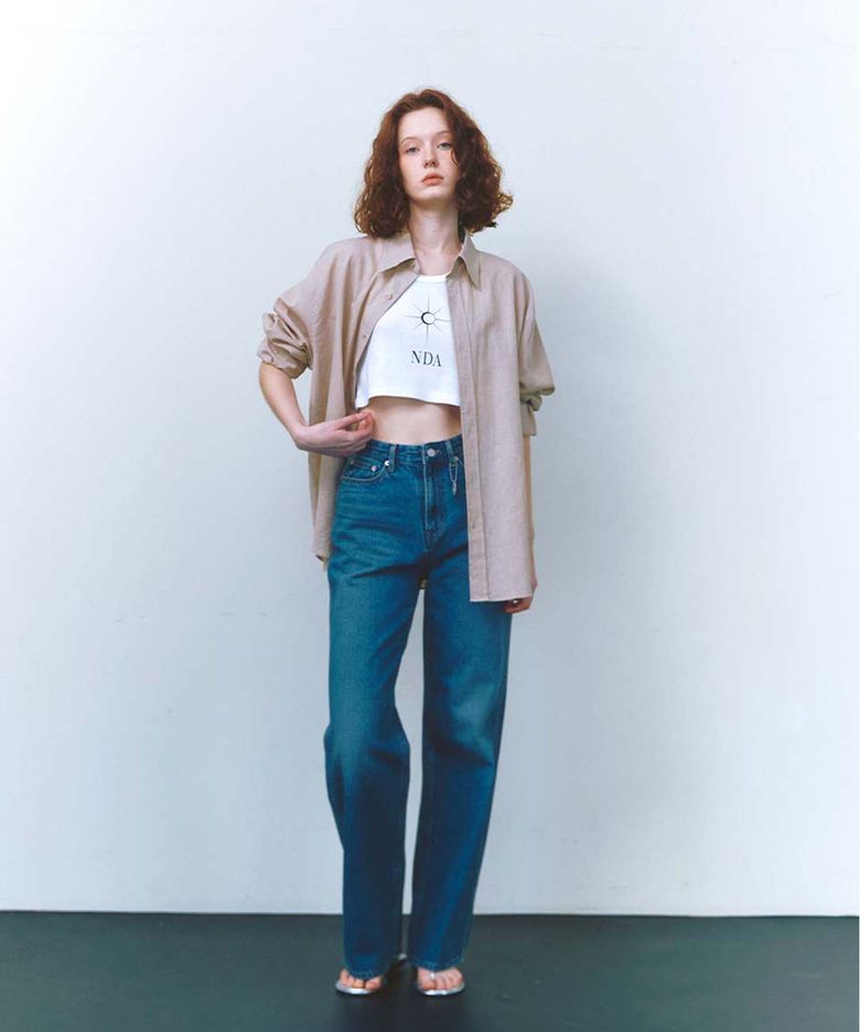 Wide Straight Denim Pants