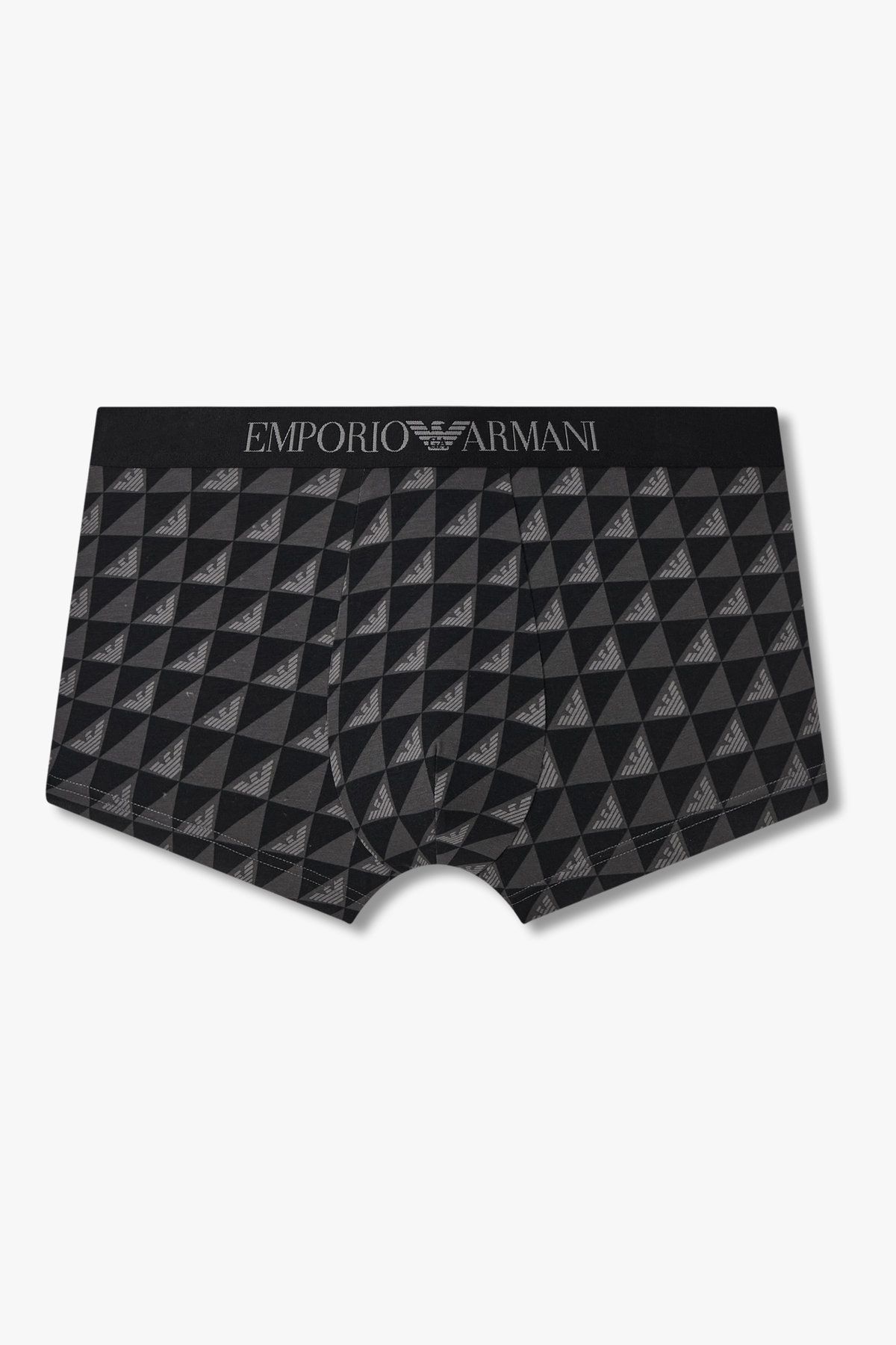 엠포리오 아르마니 언더웨어(EMPORIO ARMANI UNDERWEAR) 남성 로고 패턴드 코튼 드로즈_블랙 0815312047