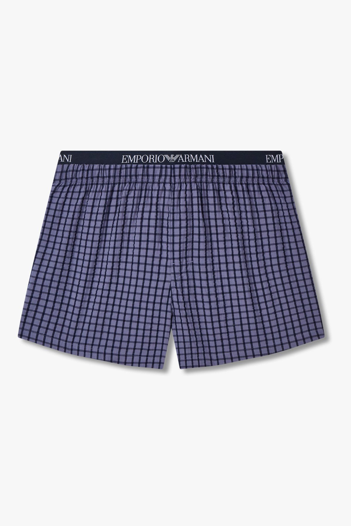 엠포리오 아르마니 언더웨어(EMPORIO ARMANI UNDERWEAR) 남성 레이어드 밴딩 코튼 트렁크_다크 블루 0815312098
