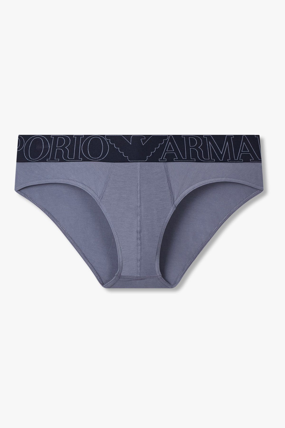 엠포리오 아르마니 언더웨어(EMPORIO ARMANI UNDERWEAR) 남성 와이드 밴딩 코튼 브리프_블루 0815311011
