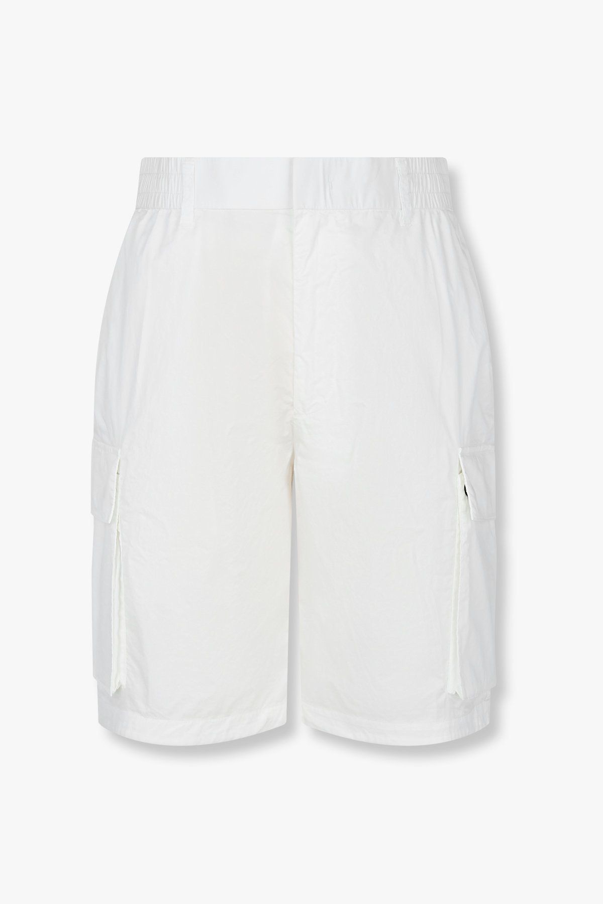 아르마니 익스체인지(ARMANI EXCHANGE) 남성 코튼 드로스트링 카고 쇼츠_화이트 A415342002