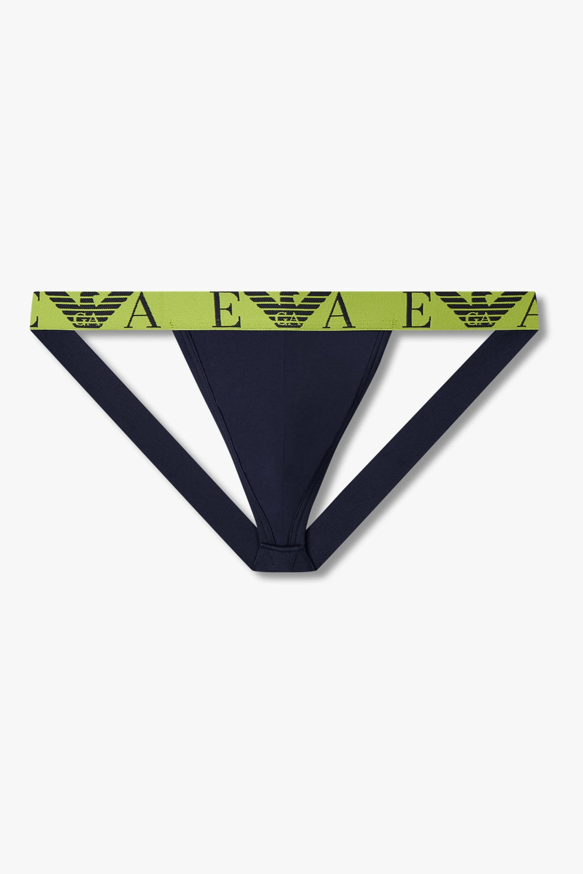 엠포리오 아르마니 언더웨어(EMPORIO ARMANI UNDERWEAR) 남성 빅 로고 밴딩 코튼 작스트랩_네이비 0815310001