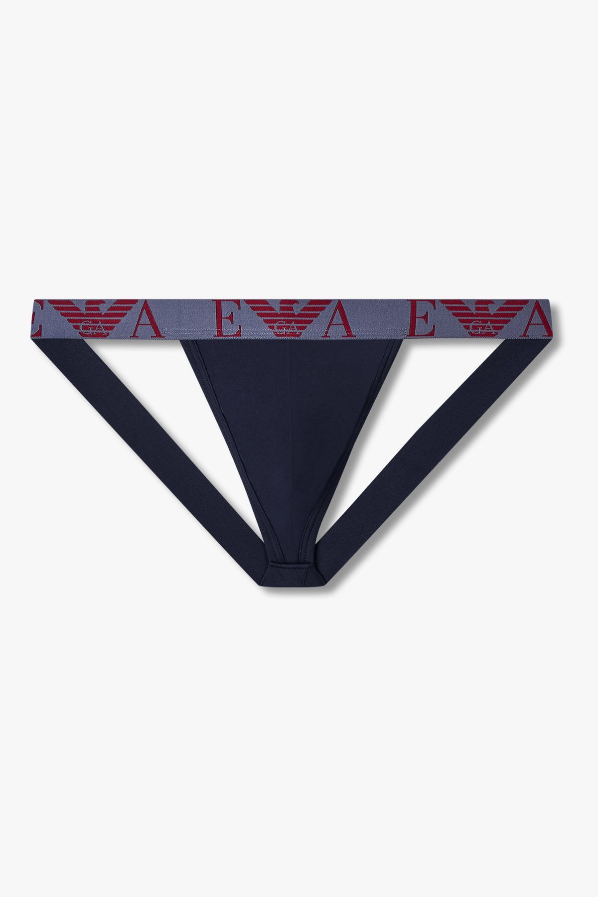 엠포리오 아르마니 언더웨어(EMPORIO ARMANI UNDERWEAR) 남성 빅 로고 밴딩 코튼 작스트랩_마린 0815310006
