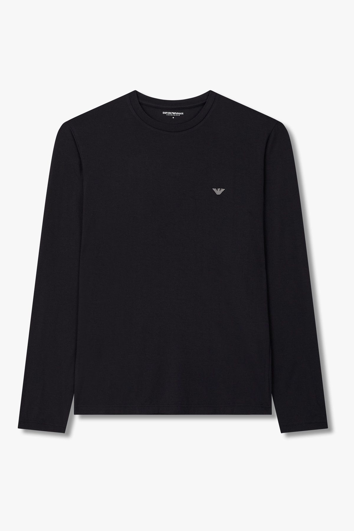 엠포리오 아르마니 언더웨어(EMPORIO ARMANI UNDERWEAR) 남성 레이온 스트레치 라운지 티셔츠_블랙 0815336025