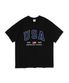 USA 플래그 반팔티셔츠 (블랙)