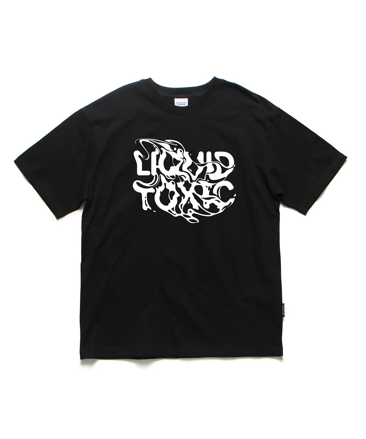 앱놀머씽(ABNORMALTHING) 리퀴드 오버핏 티셔츠 블랙 (LIQUID T-SHIRT BLACK)
