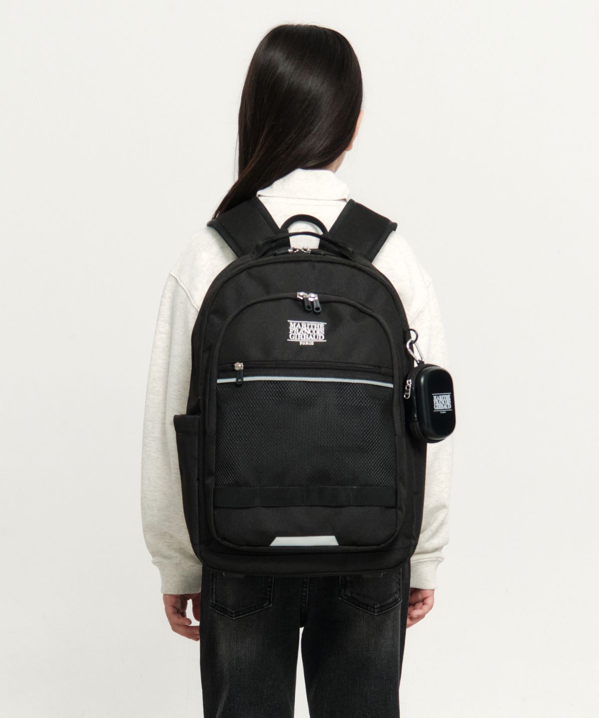 마리떼 키즈(MARITHÉ KIDS) KIDS TWO POCKET BACKPACK black