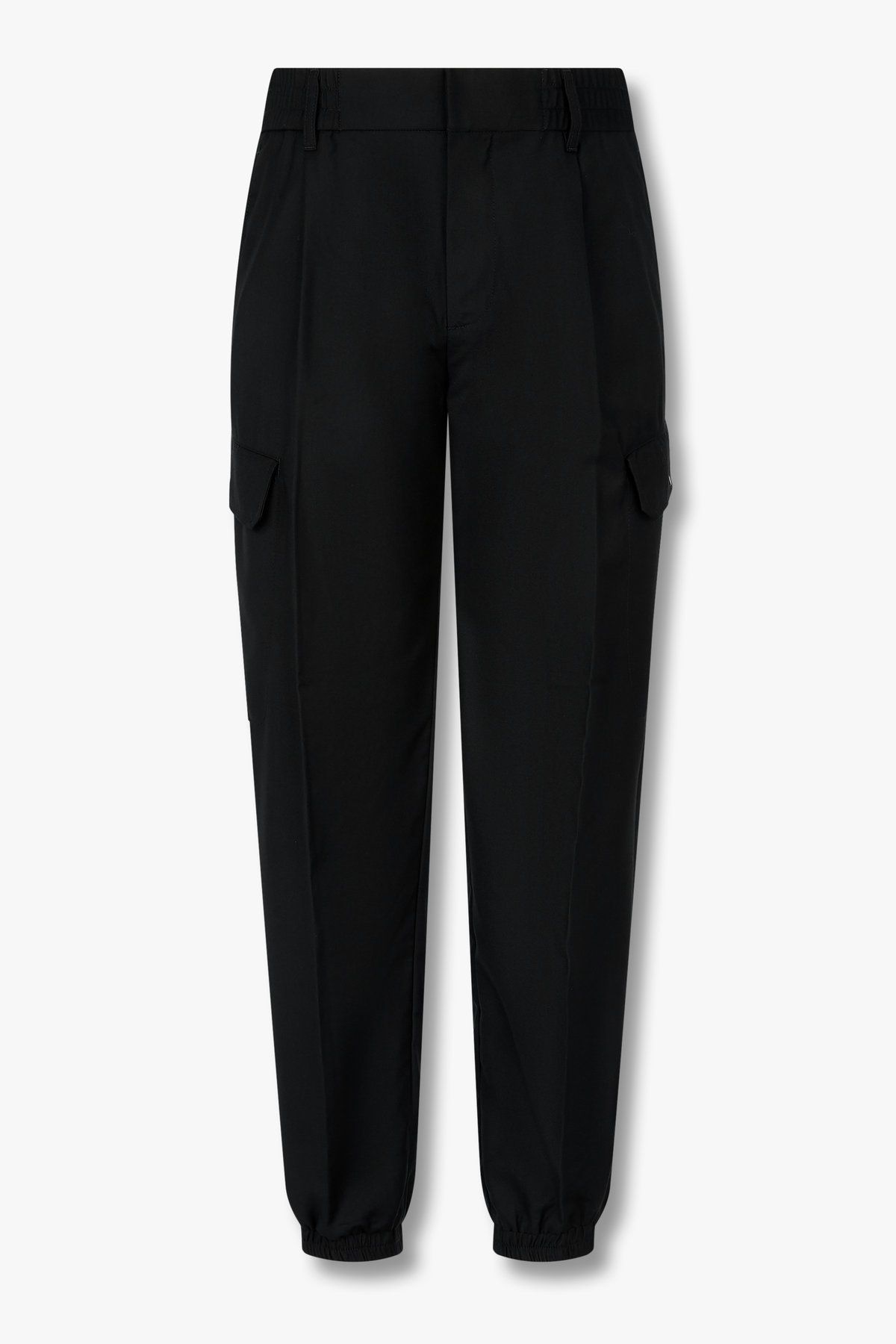 아르마니 익스체인지(ARMANI EXCHANGE) 남성 원 턱 릴랙스트 핏 카고 조거 팬츠_블랙 A415342006