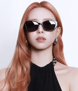 [유나(ITZY) 착용] LEO_긱시크 와이드 스퀘어 선글라스