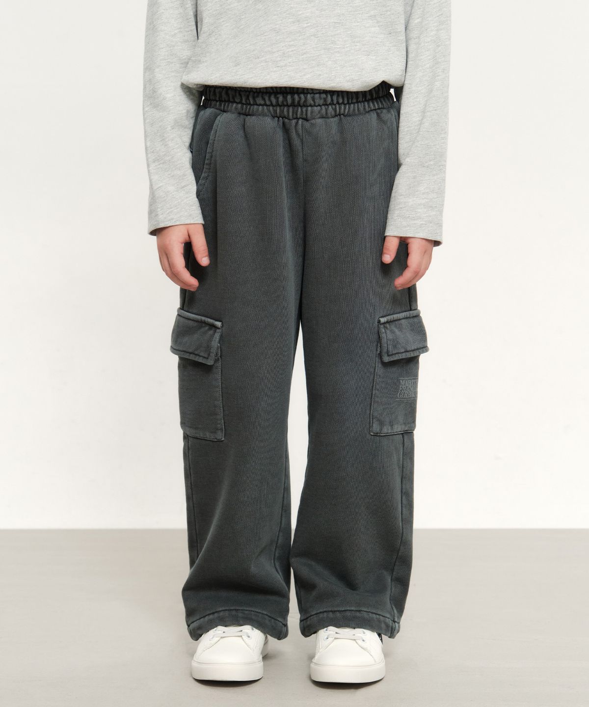 마리떼 키즈(MARITHÉ KIDS) KIDS DYEING SWEAT PANTS charcoal
