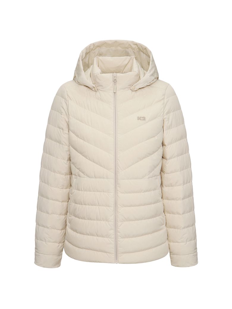 BOOST_스탠다드 경량 다운 W_CREAM BEIGE