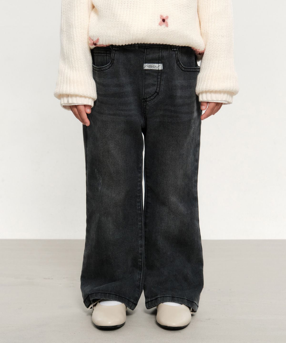 마리떼 키즈(MARITHÉ KIDS) KIDS W FLARED DENIM PANTS gray