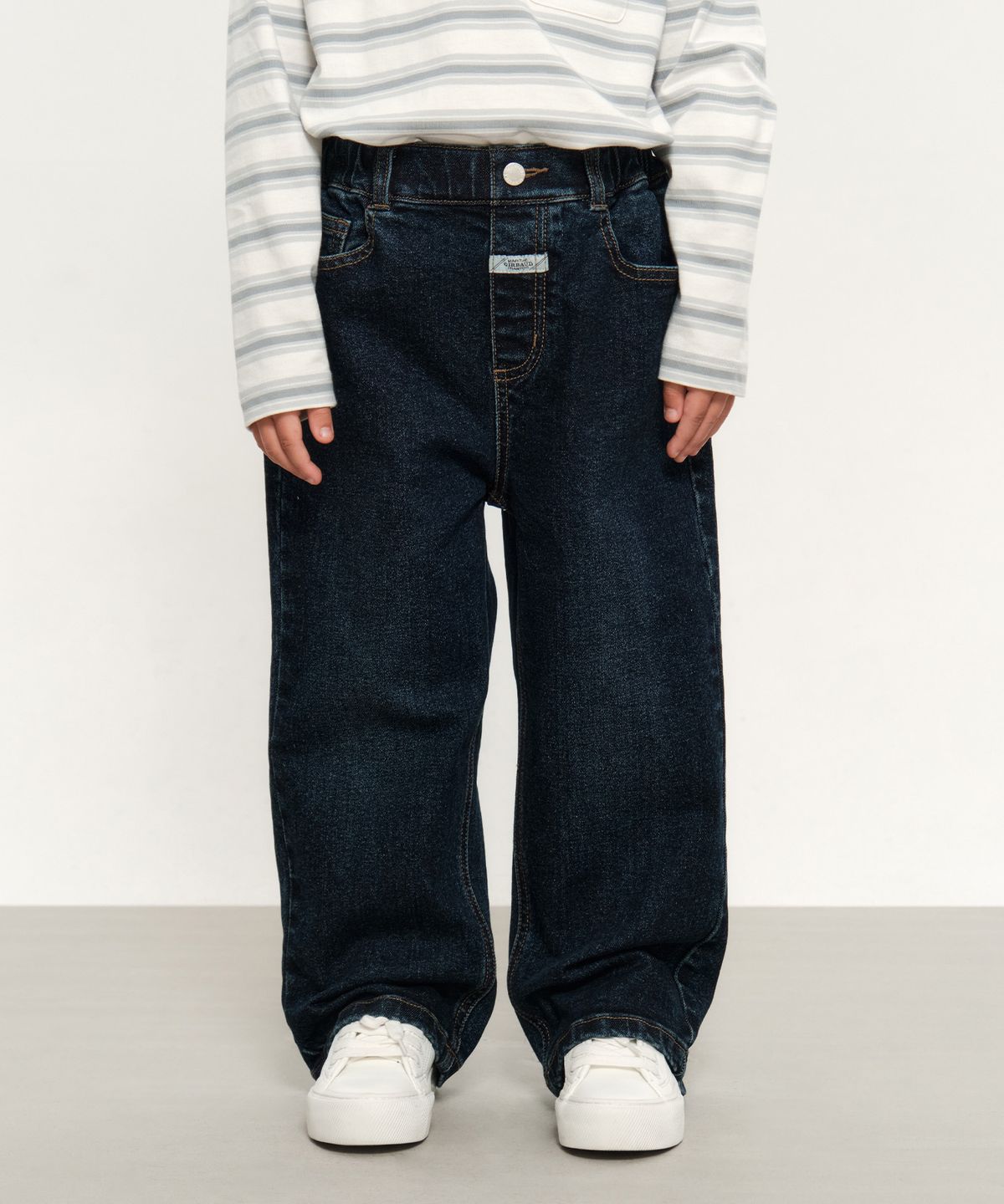 마리떼 키즈(MARITHÉ KIDS) KIDS WIDE FIT DENIM PANTS dark blue