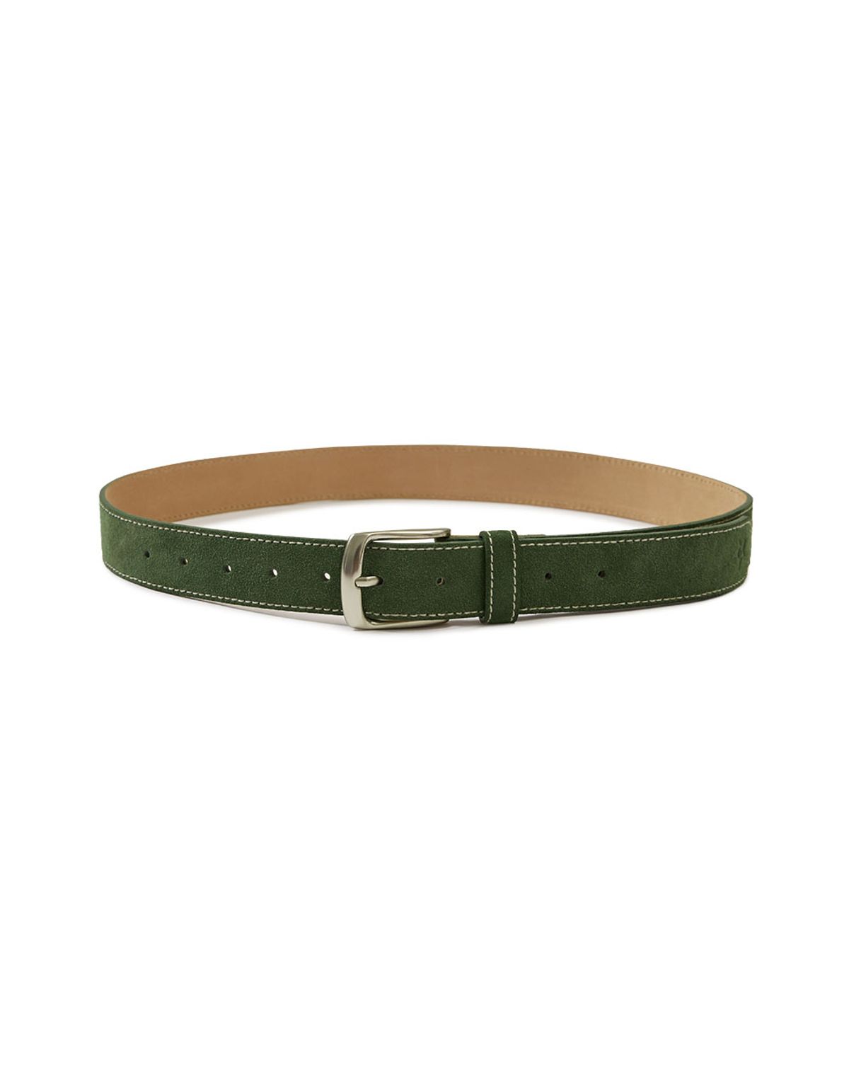 엠엠엘지(MMLG) [Mmlg] STITCH SUEDE BELT (GREEN)