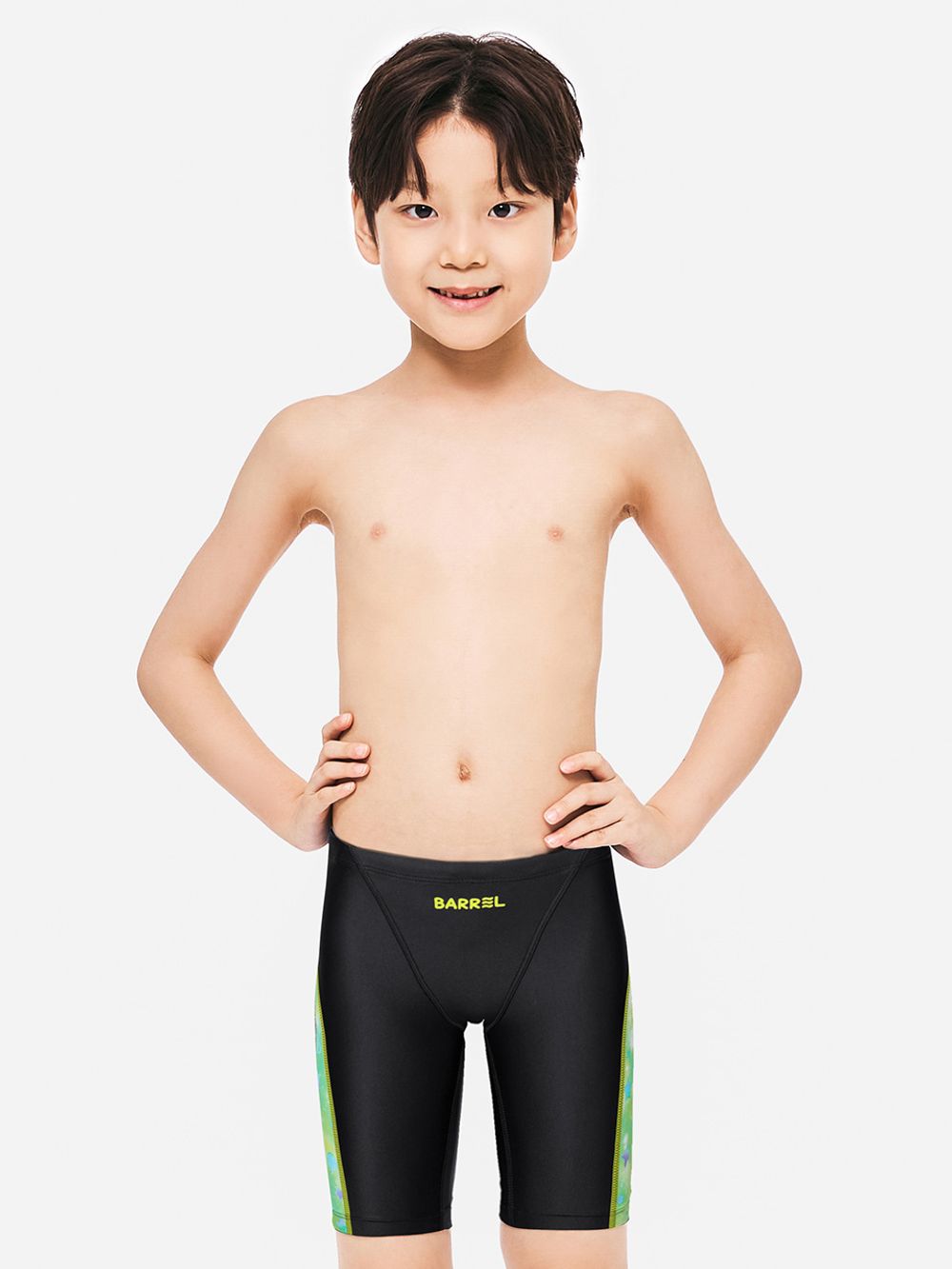 남아 엑센트 밀키웨이 4부 재머 수영복 블랙 (B5SKSMS308BLK)