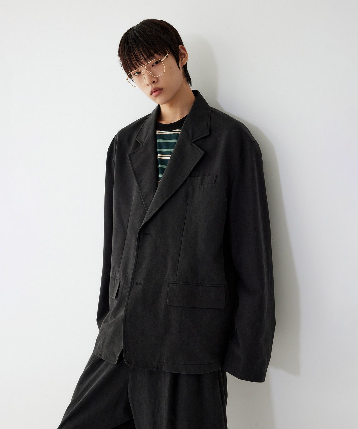스튜디오 톰보이(STUDIO TOMBOY) [MEN] 맥시 셋업 자켓_블랙 9155312184