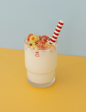 스마일 물잔 유리컵 (2type)