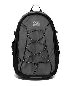 스퀘어 로고 스트링 백팩_블랙