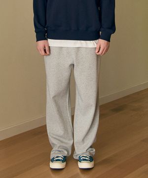 특양면 스트레이트 팬츠 멜란지그레이 LZPT0111