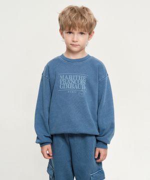 KIDS DYEING SWEATSHIRT stone blue