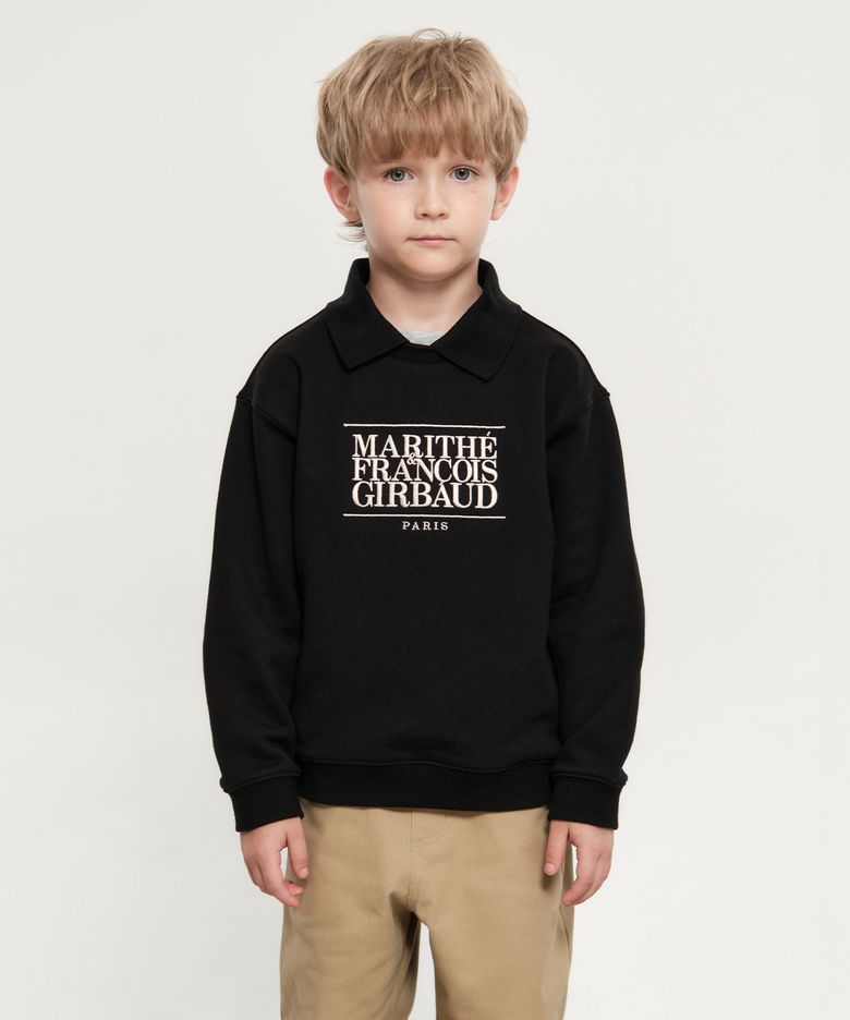 KIDS CLASSIC LOGO COLLAR SWEATSHIRT black