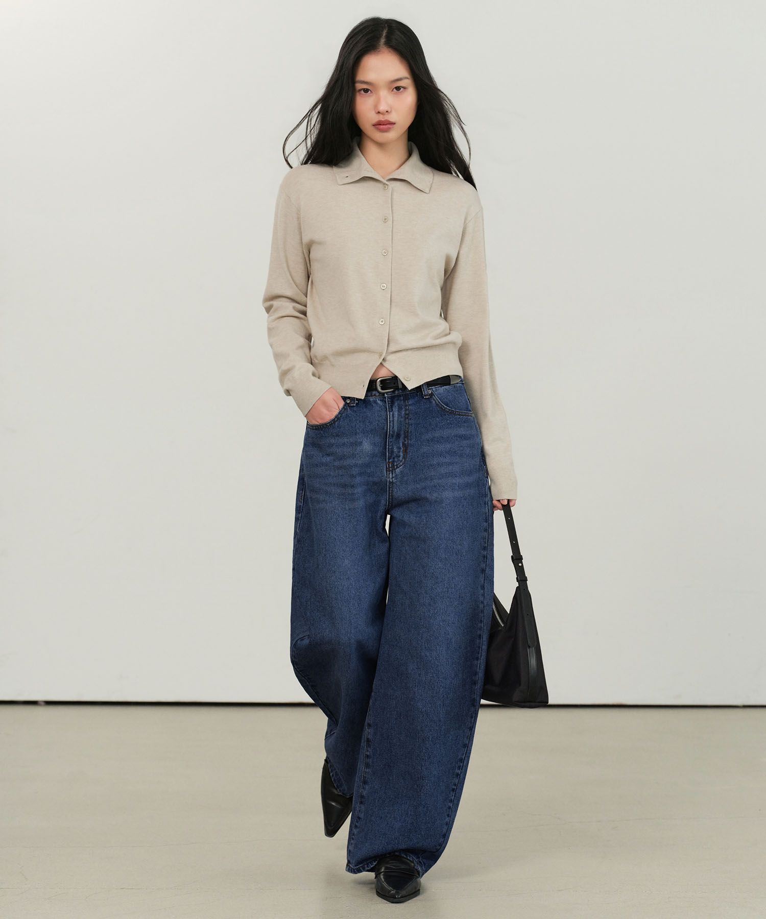 MUSINSA | MUSINSA STANDARD WOMAN Womens Curved Denim Pants [Medium