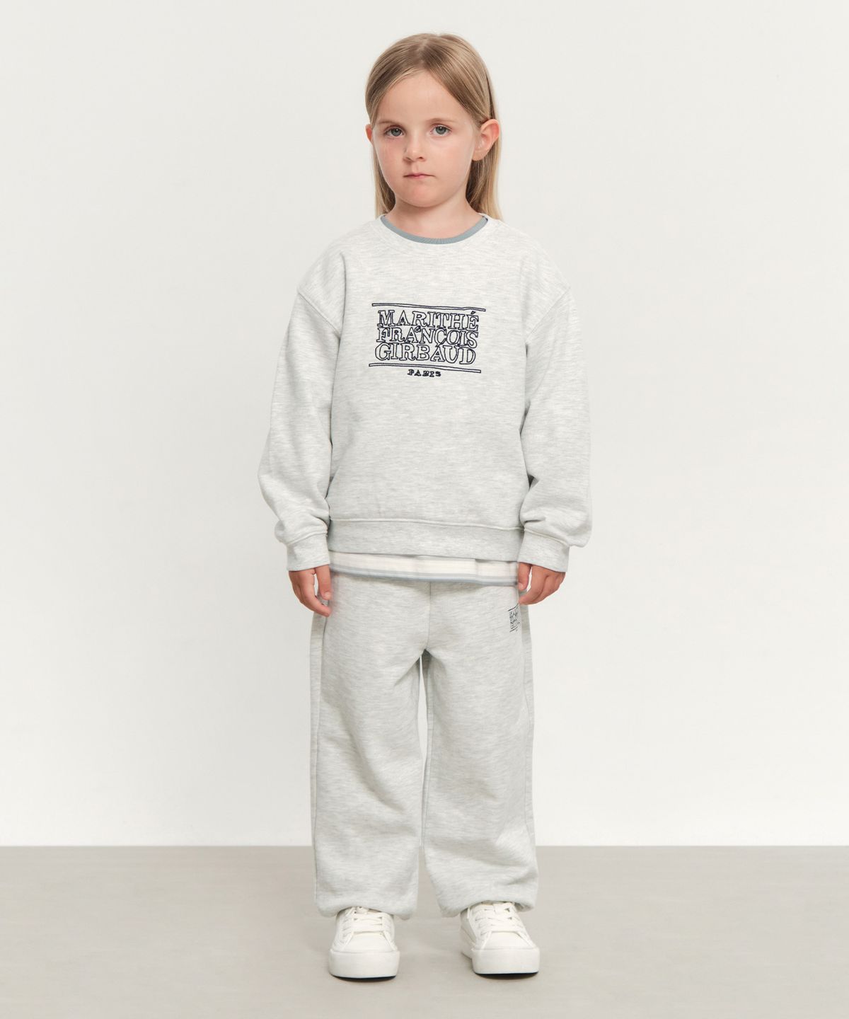 마리떼 키즈(MARITHÉ KIDS) KIDS SWEAT SET-UP light heather gray