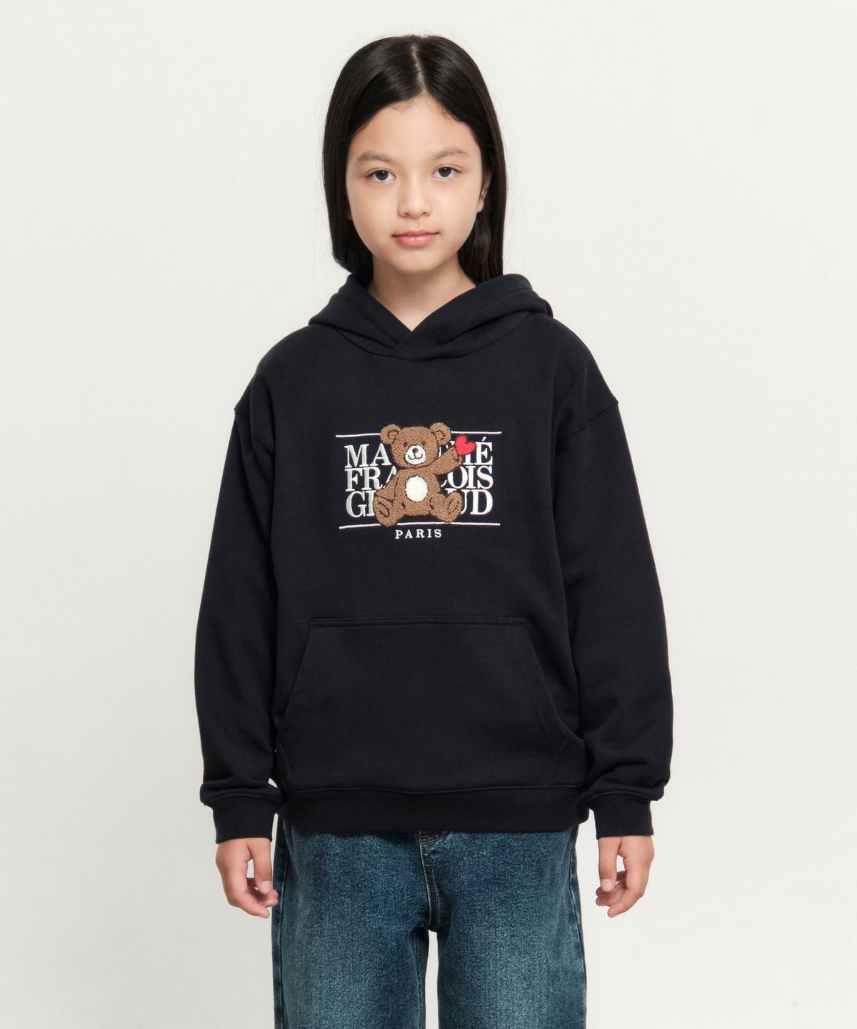 마리떼 키즈(MARITHÉ KIDS) KIDS BEAR CLASSIC LOGO HOODIE navy