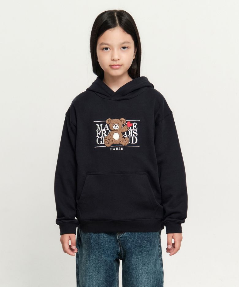 KIDS BEAR CLASSIC LOGO HOODIE navy