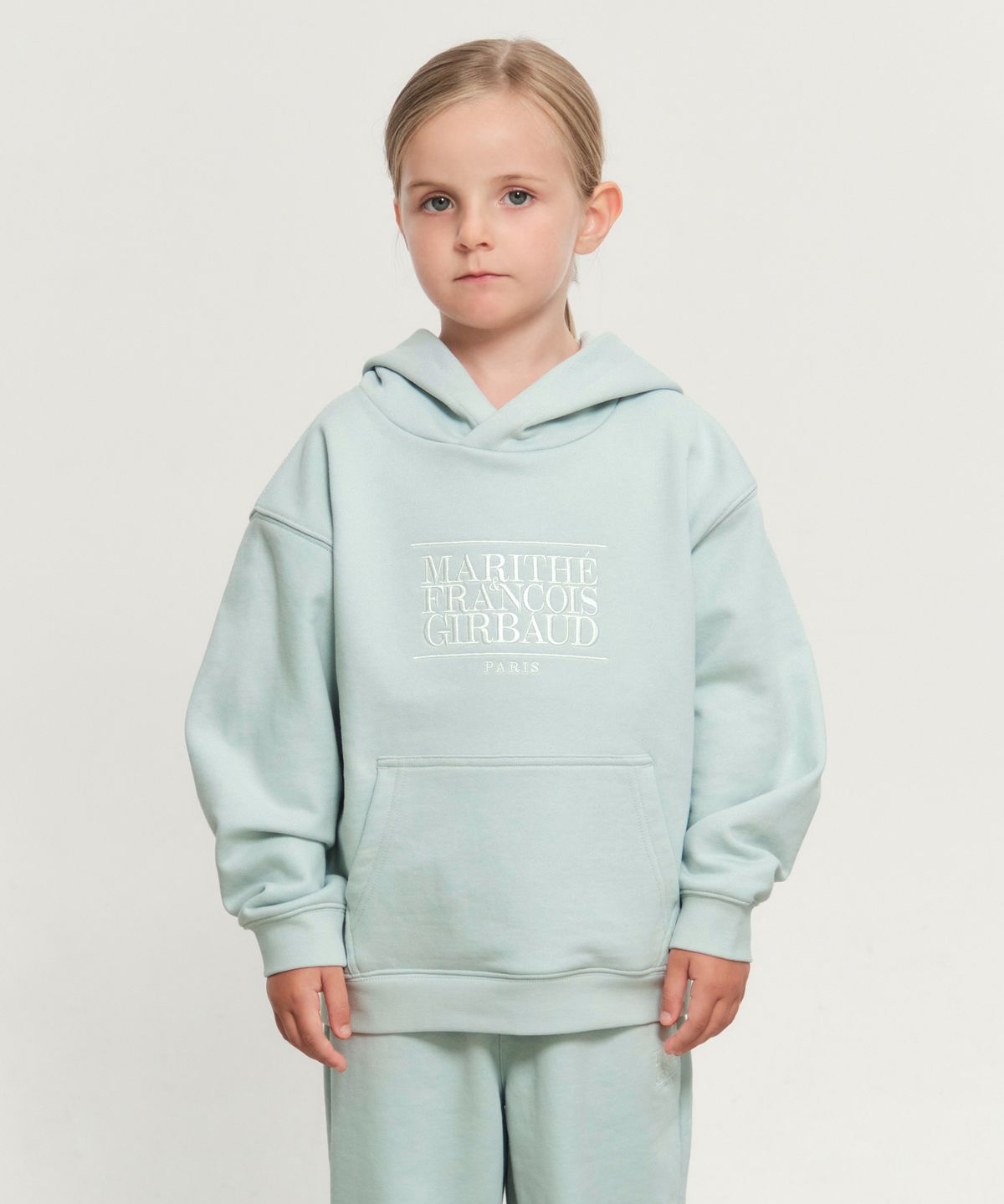 마리떼 키즈(MARITHÉ KIDS) KIDS CLASSIC LOGO HOODIE mint