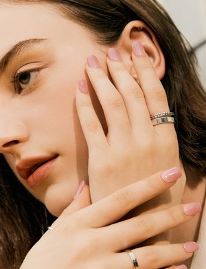 N 밀크 로즈 네일