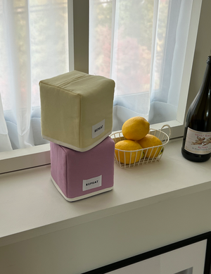 파스텔 누빔 휴지케이스 정사각 티슈케이스(2colors)