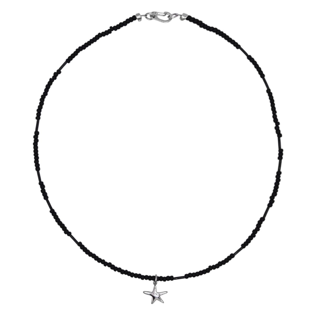 인시에(INSIE) black star-bar necklace
