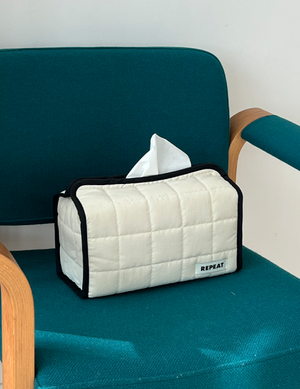 패딩 휴지케이스 직사각 티슈케이스