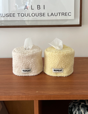 크림 휴지케이스 원형 두루마리 (2colors)