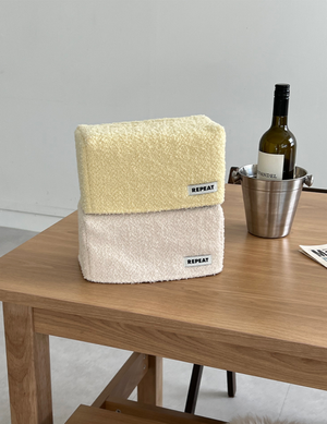 크림 휴지케이스 직사각 티슈케이스 (2colors)