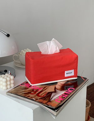 레드 누빔 두루마리 갑티슈 티슈케이스 (3Type)