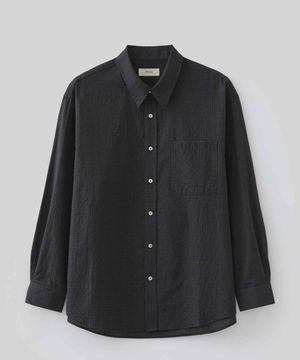 카일리 체크 셔츠 (블랙)