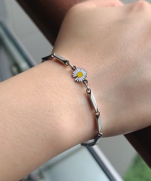 써지컬 큐비즘 데이지 써지컬 링크 팔찌 문구각인