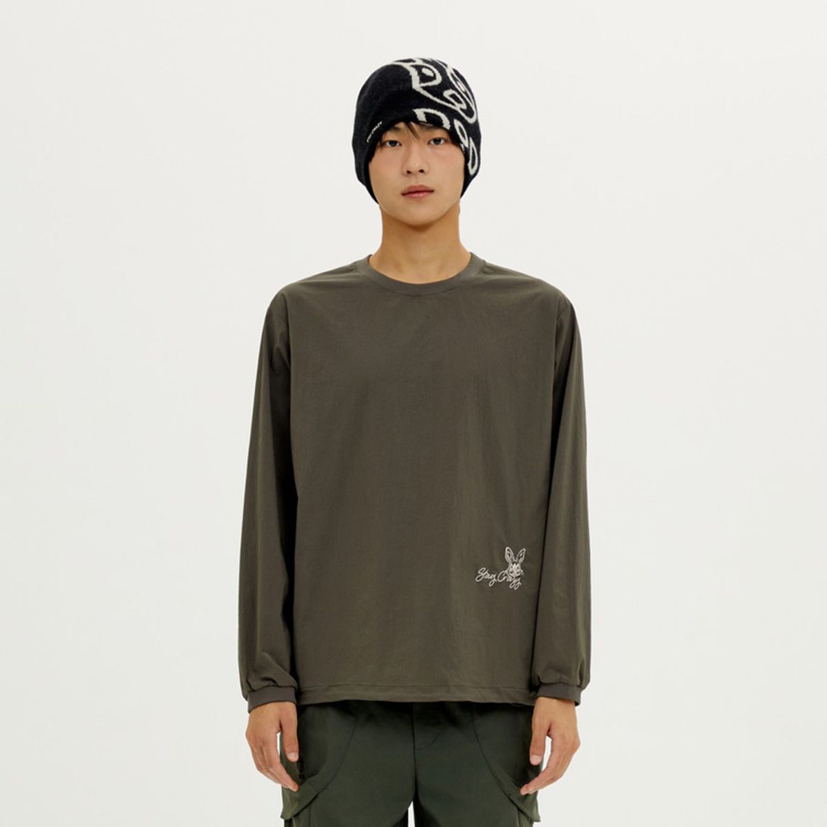 디오디(DOD) 마이로 긴팔 티셔츠(D.CHARCOAL GREY)