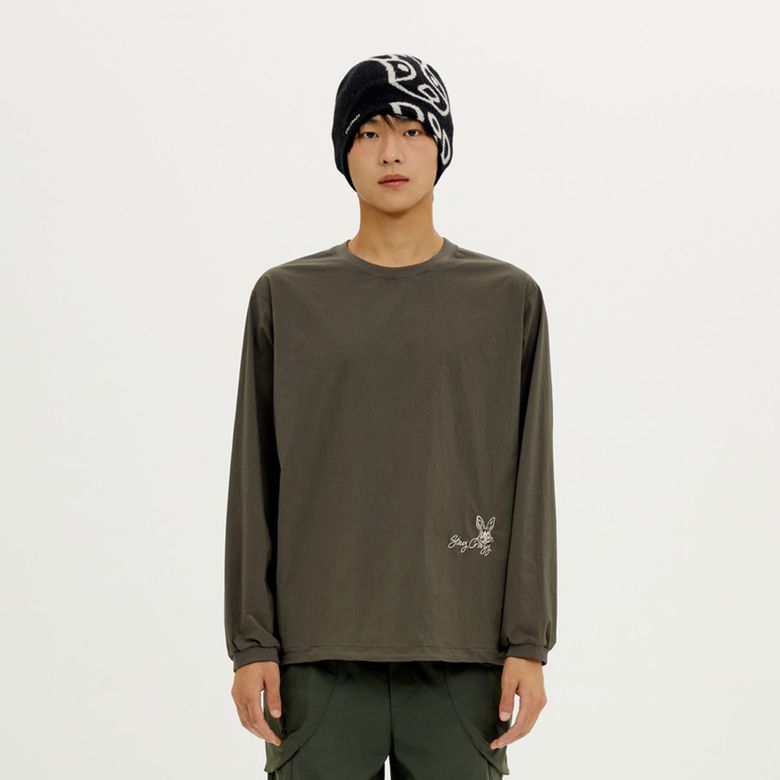 마이로 긴팔 티셔츠(D.CHARCOAL GREY)