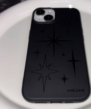 블랙 트윙클 아이폰 갤럭시 블랙 젤리 폰케이스