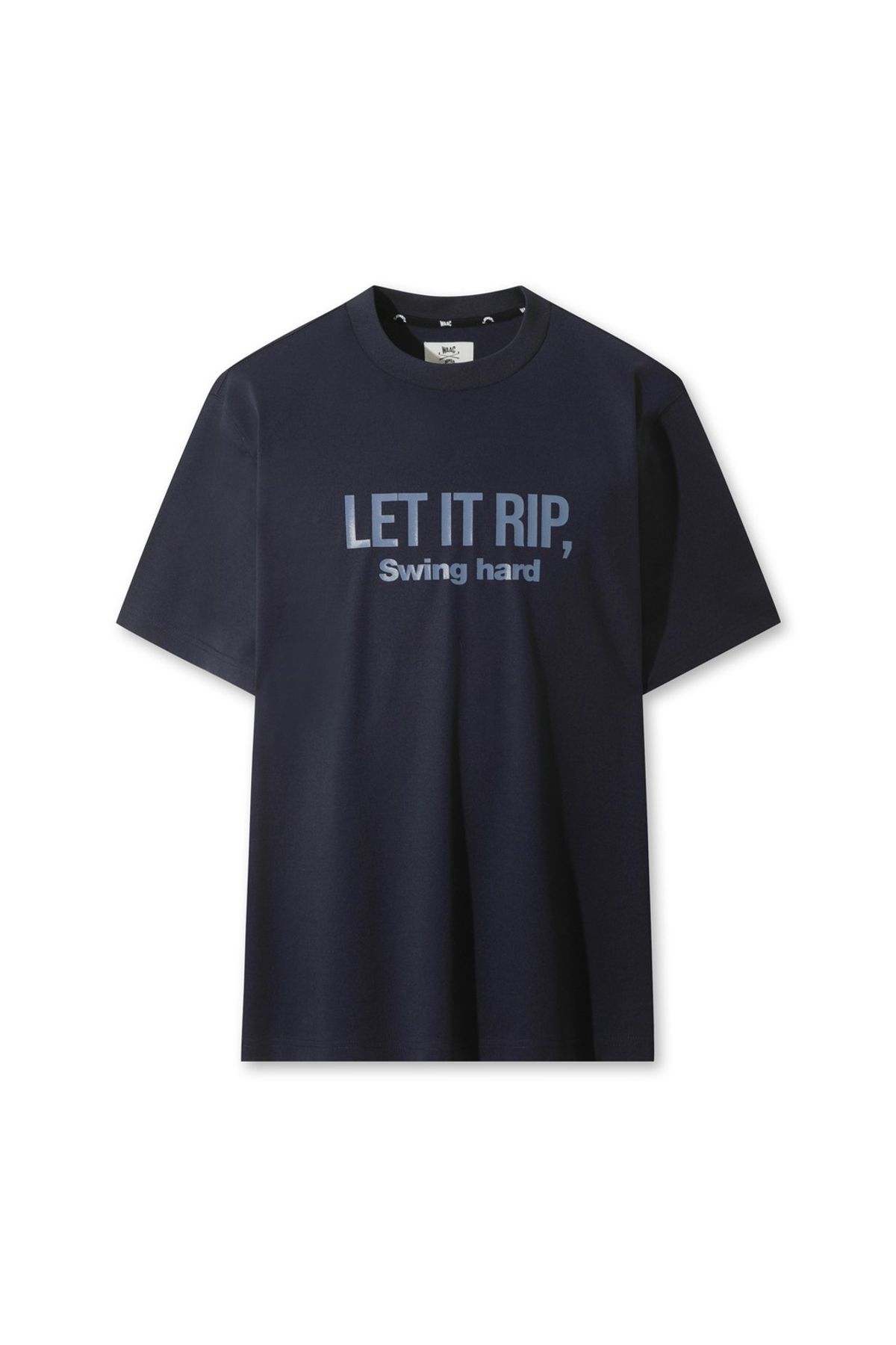 왁(WAAC) [JONES] Men Graphic Crewneck T-shirt WMTCA25671NYD
