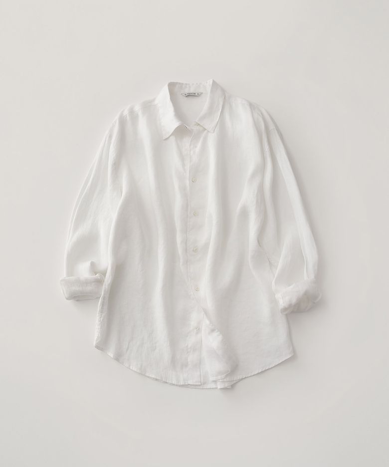 프렌치 린넨 셔츠_WHITE