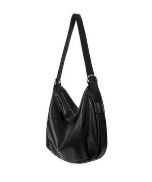 슬롯 벨티드 레더 호보 크로스백 [블랙]