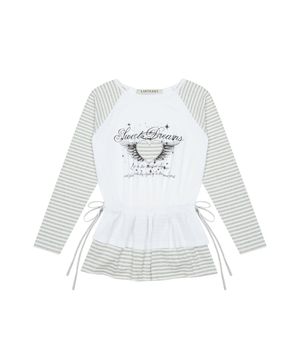 L19 ANGEL FRILL T-SHIRT(GRAY)