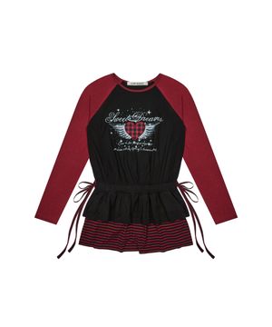 L19 ANGEL FRILL T-SHIRT(RED)